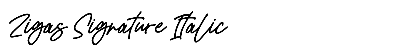 Zigas Signature Italic